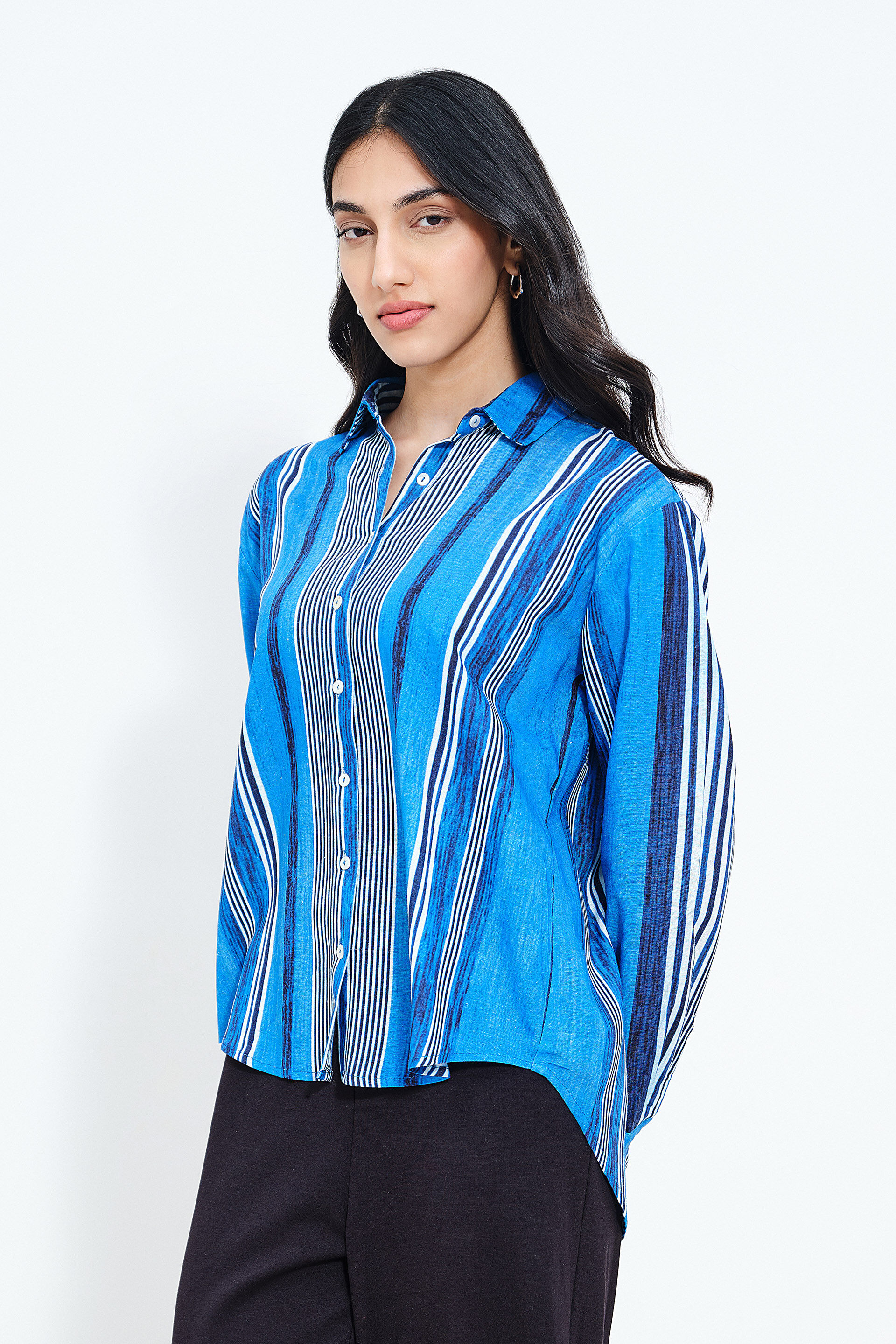 Serene Sapphire Shirt, Blue, image 3